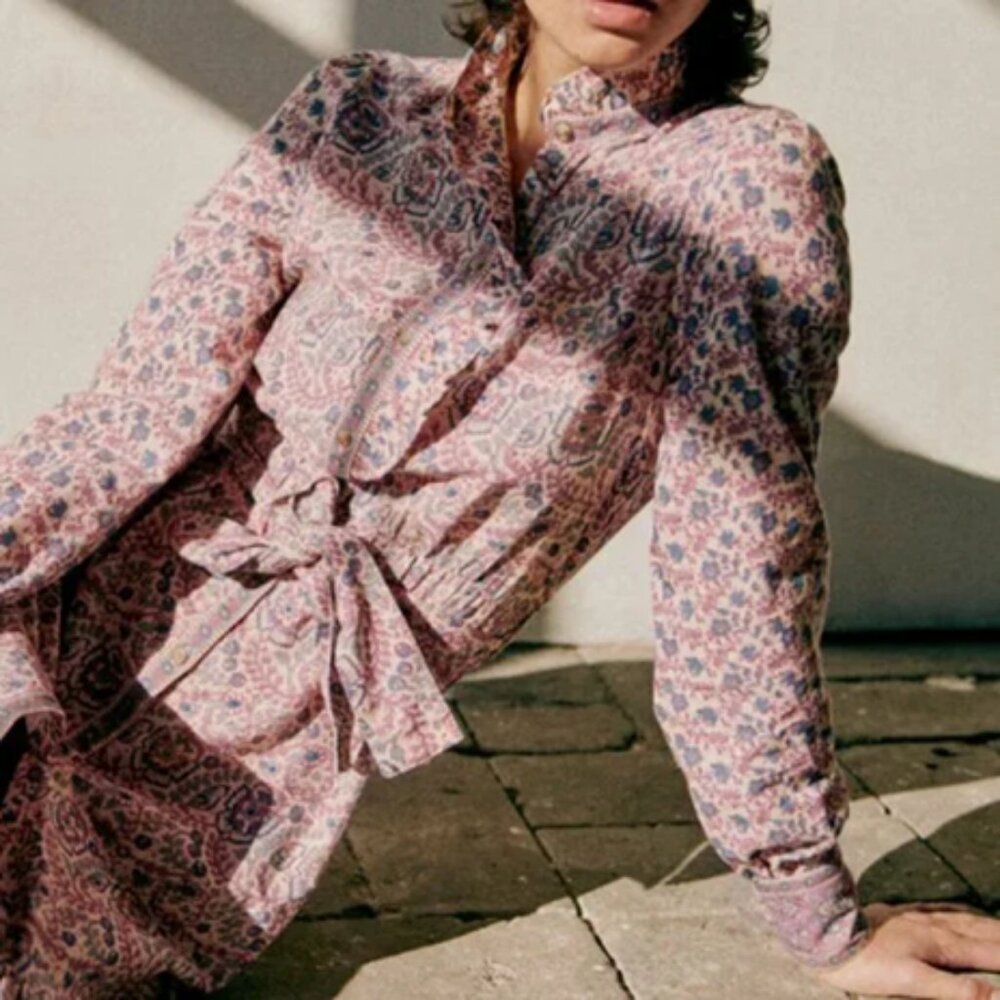 Sezane x Sea NY Roxanne Midi Dress in Emilia 36 4 - Picture 1 of 7